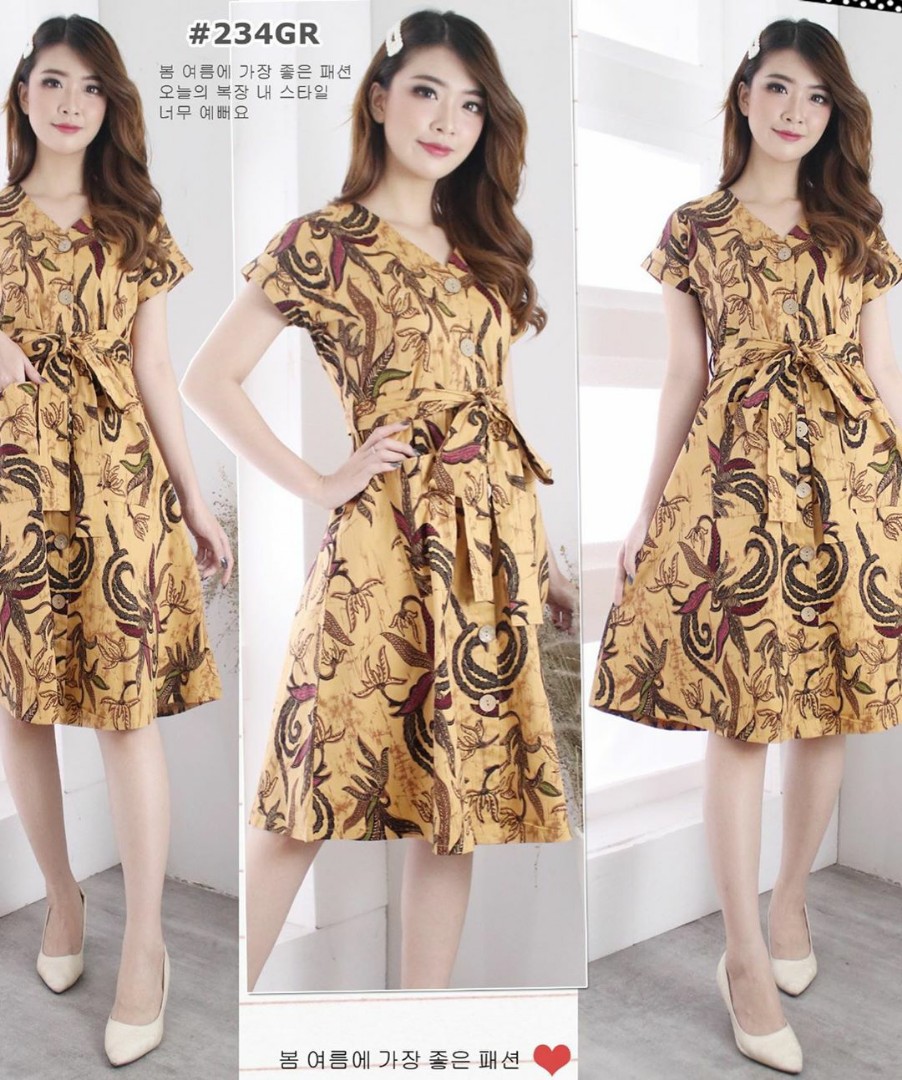 Elegant batik new arrivals dress design
