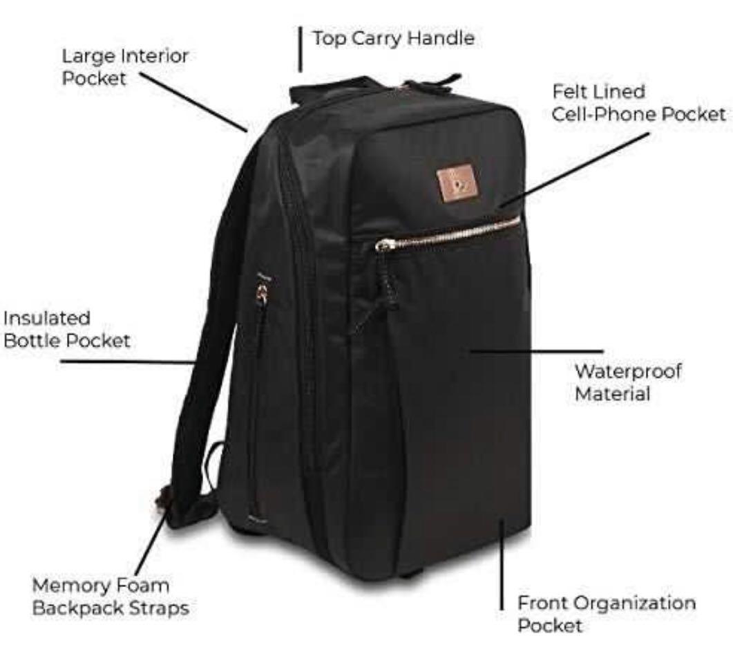 Jujube ballad shop rose gold backpack