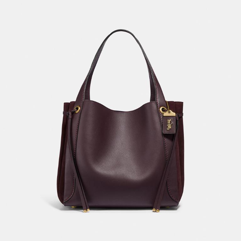 Coach oxblood deals hobo bag
