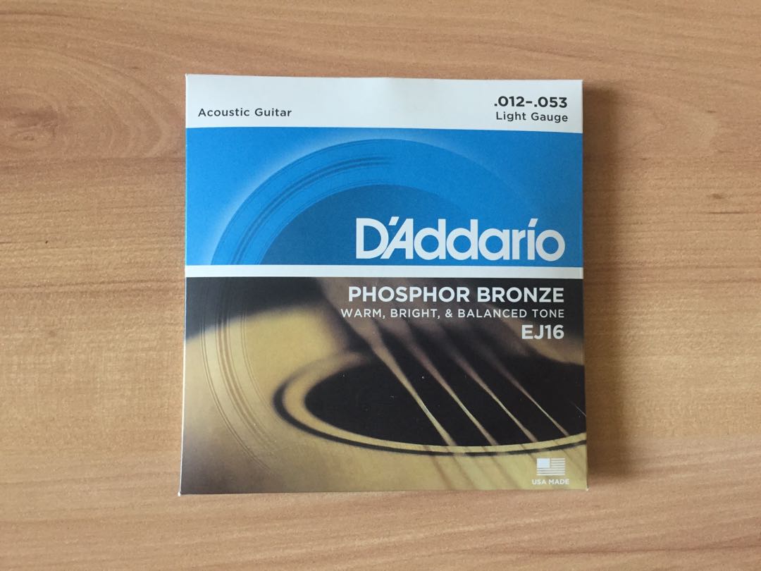 D’ Addario Phosphor Bronze EJ16/EJ26 Warm, Bright Balanced Tone Guitar String