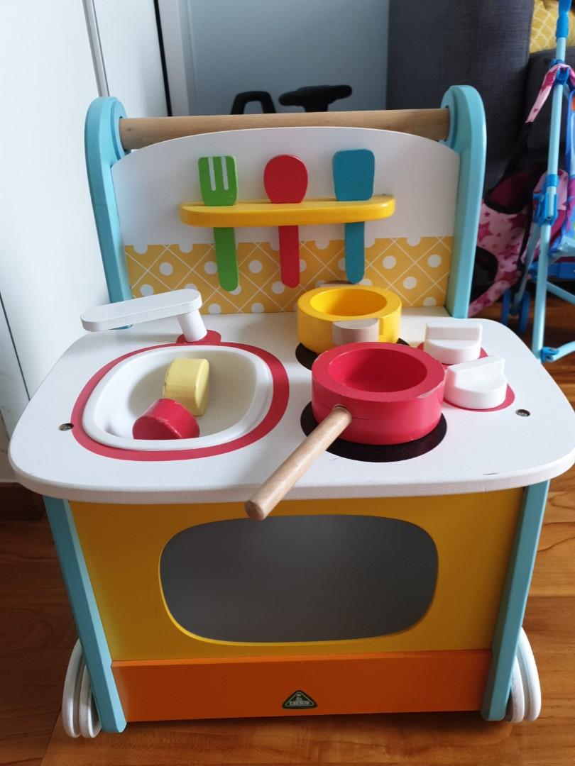 Elc wooden activity kitchen walker discount