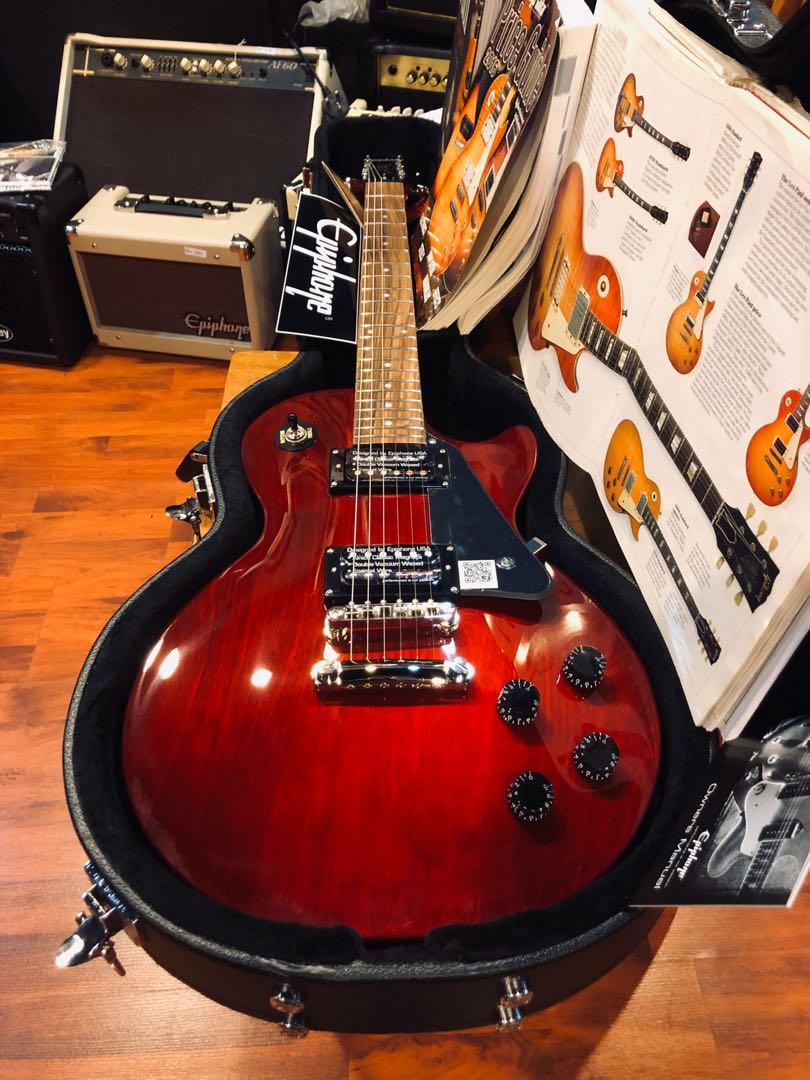 Epiphone Les Paul Studio Electric Guitar Wine Red, Hobbies & Toys, Music &  Media, Musical Instruments on Carousell