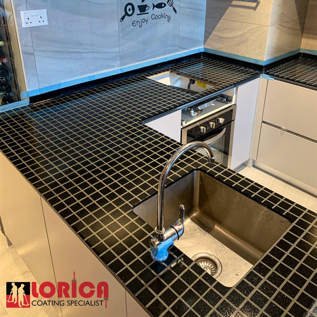 EPOXY KITCHEN TOP, EPOXY COUNTER TOP, EPOXY WORK TOP, EPOXY VANITY TOP