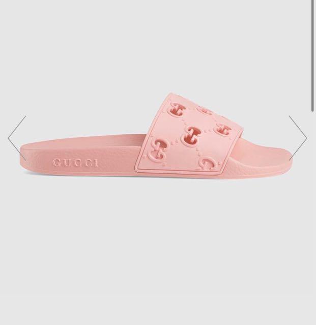 Womens rubber hot sale gg slide sandal