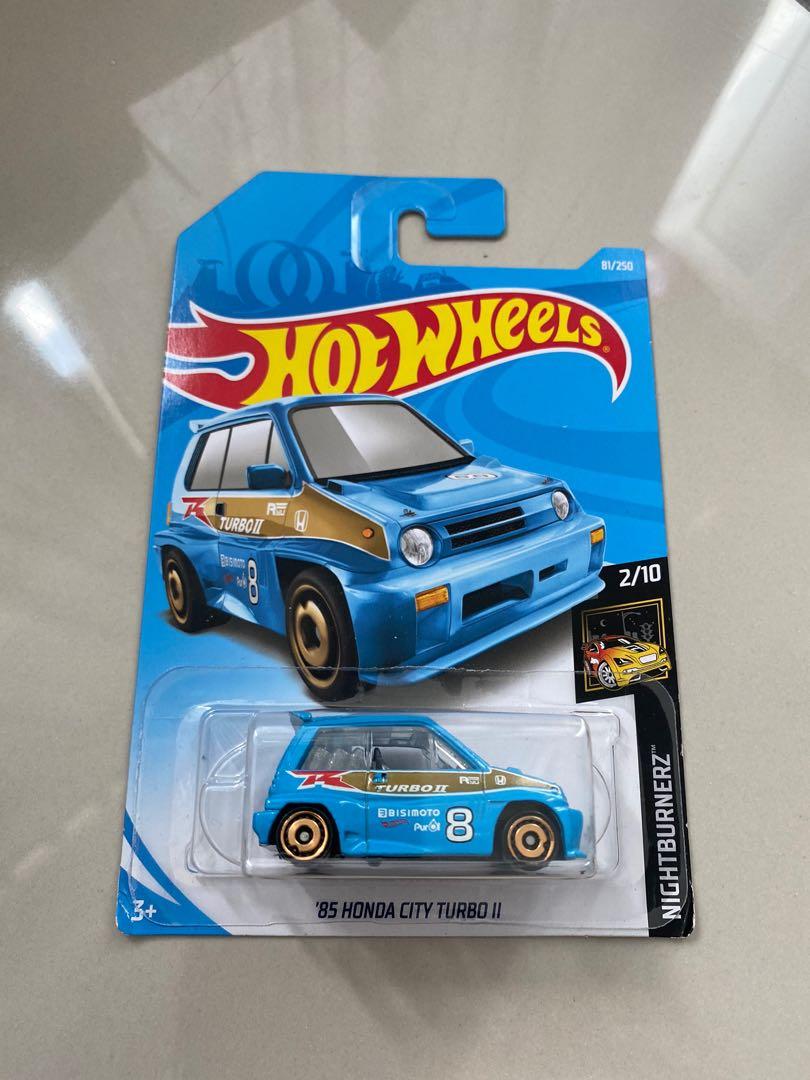 Hot wheels 85 honda deals city turbo ii blue
