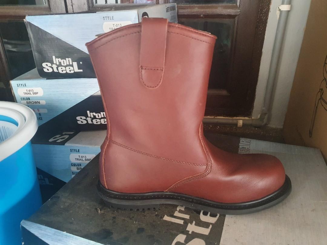 Iron steel safety shoes sales