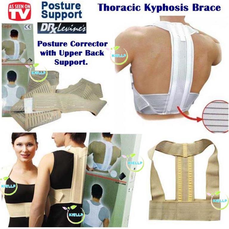 KIBOT]Dr Levine Medical Grade Breathable Clavicle Brace-Posturex/Thoracic  Kyphosis Brace/Posture Corrector with Upper Back Support, Health &  Nutrition, Medical Supplies & Tools on Carousell