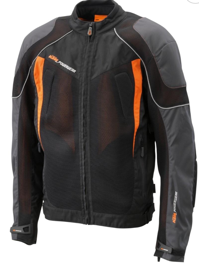 KTM motorbike VENTED JACKET with removable SAS TEC protector at elbows and shoulders Motorcycles Motorcycle Apparel on Carousell