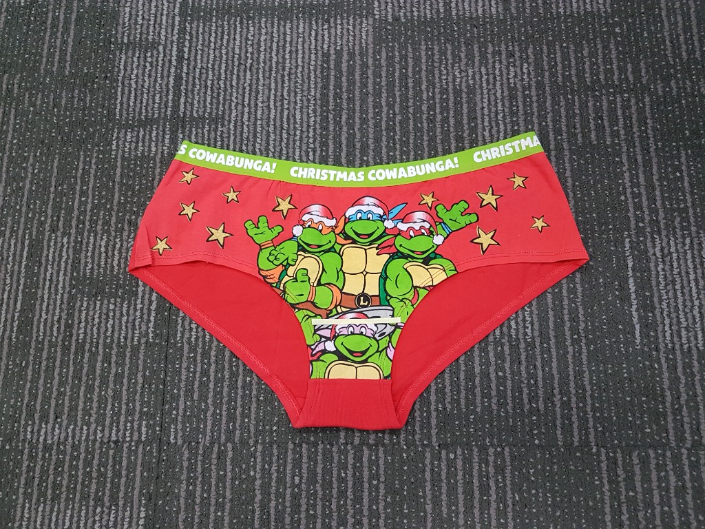 L250 大碼/Large/EUR40/UK12 #出口英國貨辦 女裝內褲 棉質 忍者龜 Teenage Mutant Ninja Turtles Cotton underwear panty brief Export UK Sample (without brand label)