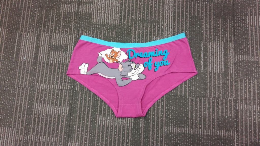 L253(2) 大碼/Large/EUR40/UK12 #出口英國貨辦 女裝內褲 棉質 貓和老鼠 Tom and Jerry Cotton underwear panty brief Export UK Sample (without brand label)