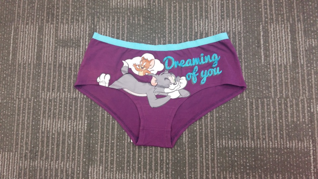 L254(2) 大碼/Large/EUR40/UK12 #出口英國貨辦 女裝內褲 棉質 貓和老鼠 Tom and Jerry Cotton underwear panty brief Export UK Sample (without brand label)