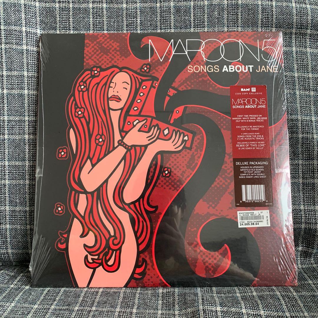 Maroon 5 songs about Jane vinyl lp limited, Hobbies & Toys, Music 