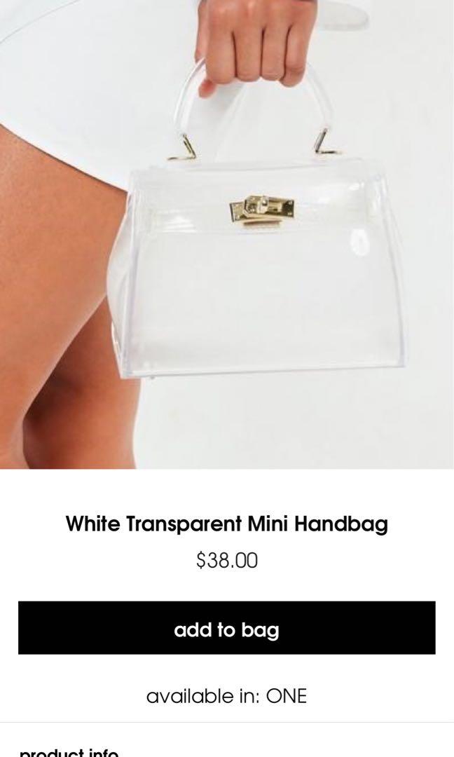 Missguided transparent bag Women s Fashion Bags Wallets
