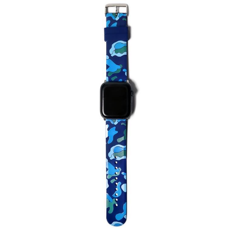 Navy Blue Camo TPU Wrist Strap Apple Watch Band 38mm /42mm ...
