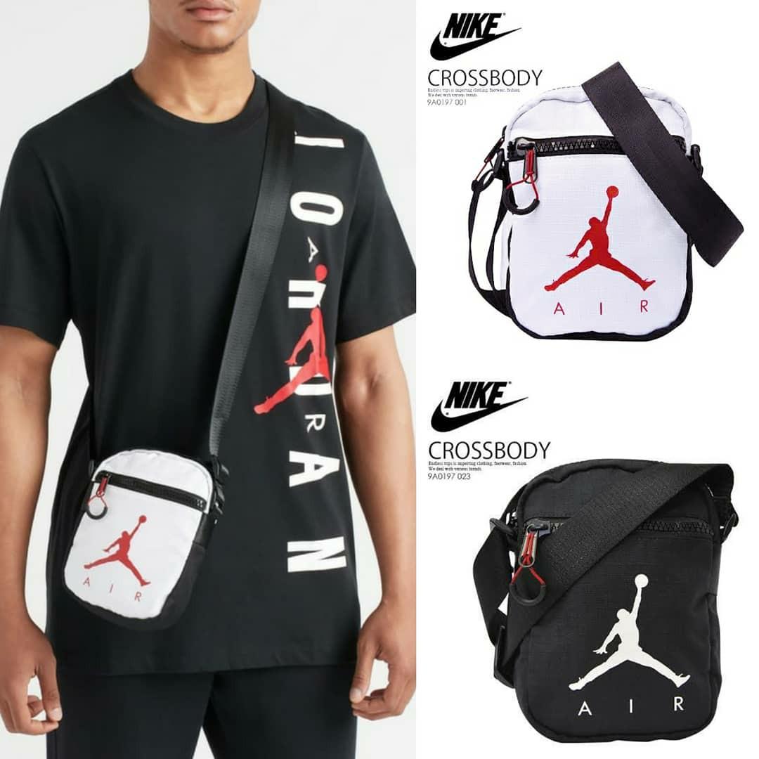 Nike Air Jordan Crossbody Bag, Fesyen Pria, Tas & Dompet , Tas