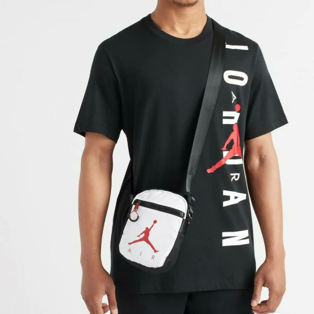 Nike Air Jordan Crossbody Bag, Fesyen Pria, Tas & Dompet , Tas
