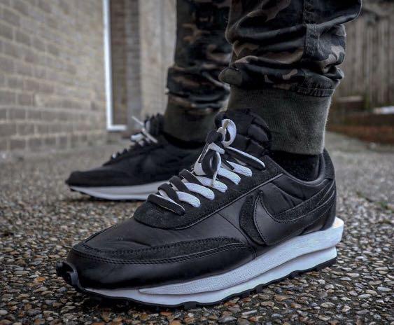 Nike Sacai x LD Waffle Black Nylon Men s Fashion Footwear