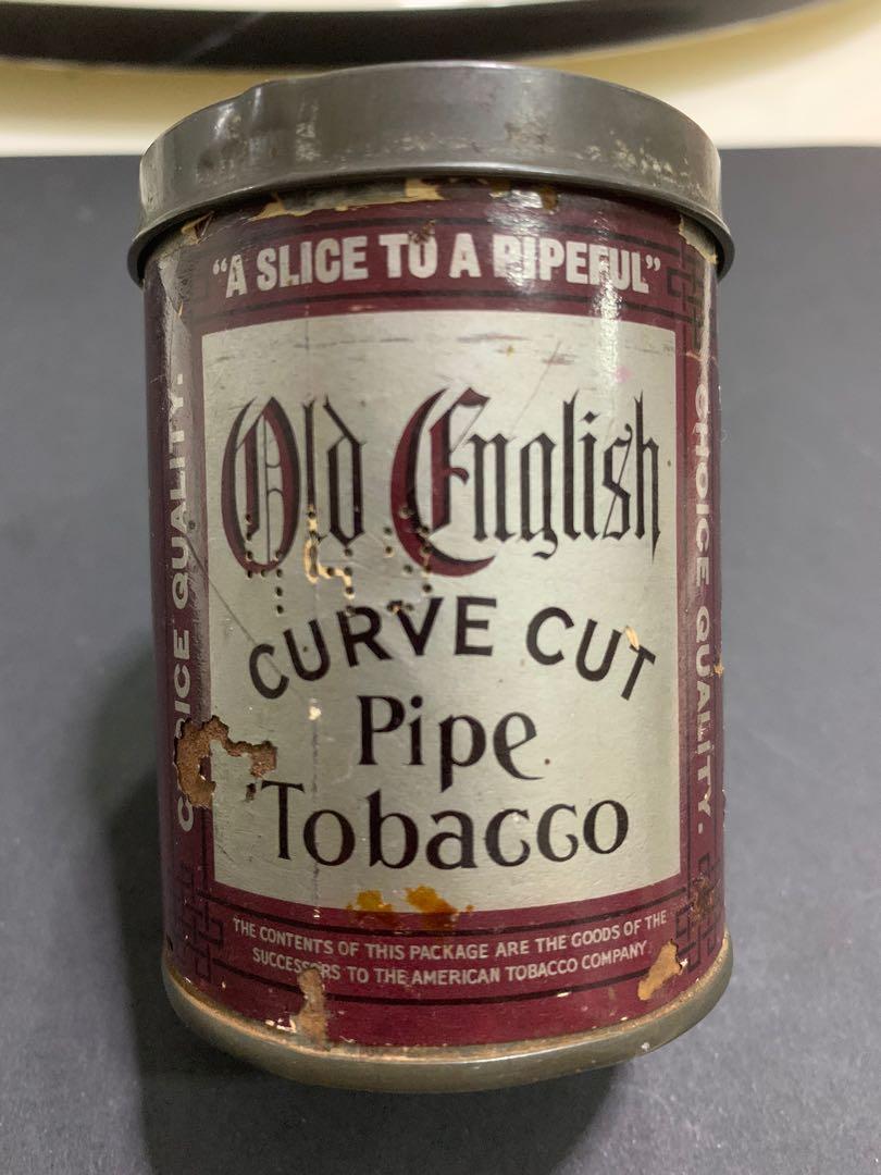 Old English Curve Cut Pipe Tobacco Can, Furniture & Home Living, Home  Decor, Vases & Decorative Bowls on Carousell