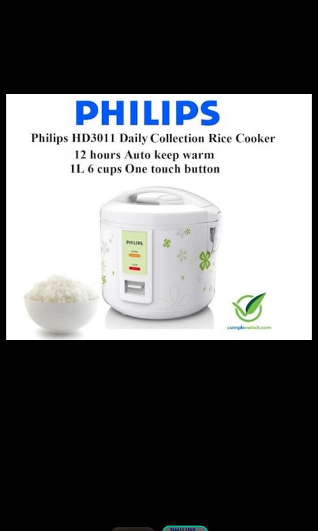 Philips rice cooker still in box, TV & Home Appliances, Kitchen ...