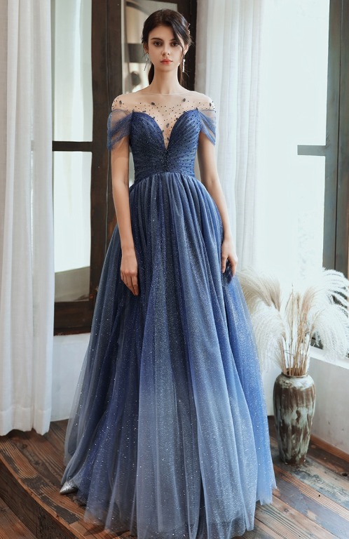Red and blue prom new arrivals dress