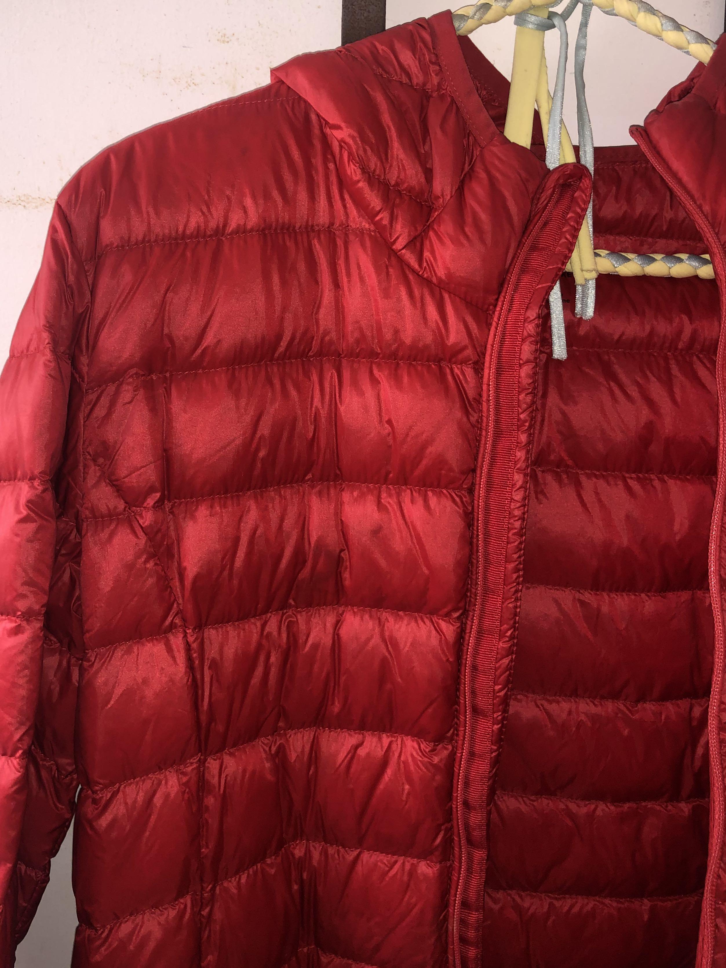 tna red puffer jacket