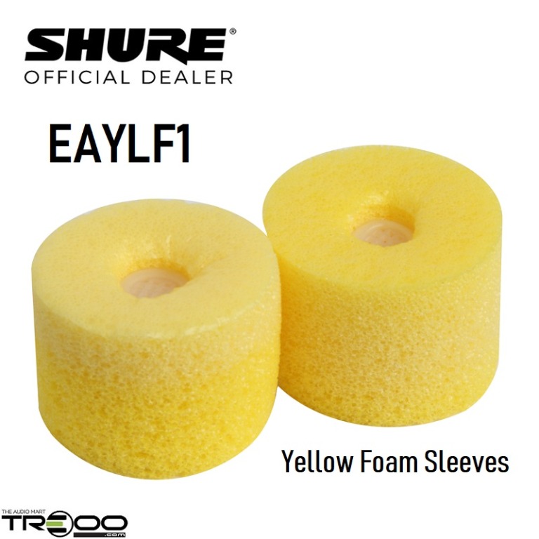 Shure Eaylf1 Yellow Foam Sleeves Ear Tips For Shure Westone Brainwavz 5 Pairs Audio Earphones On Carousell
