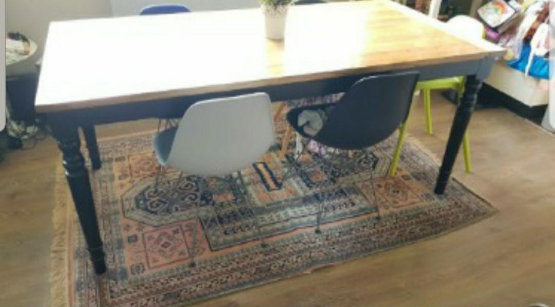 Damaged Solid Wood Dining Table French Provincial Style Furniture Tables Chairs On Carousell
