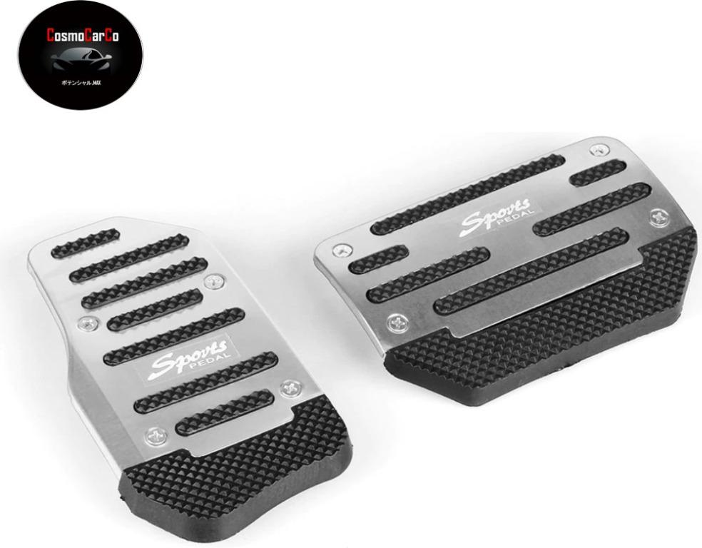 Car Racing Foot Pedal Add On 2 Pieces Auto Transmission Solid Aluminum