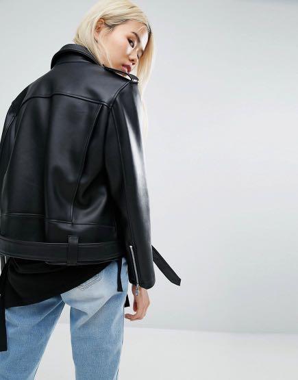 Stylenanda leather jacket clearance