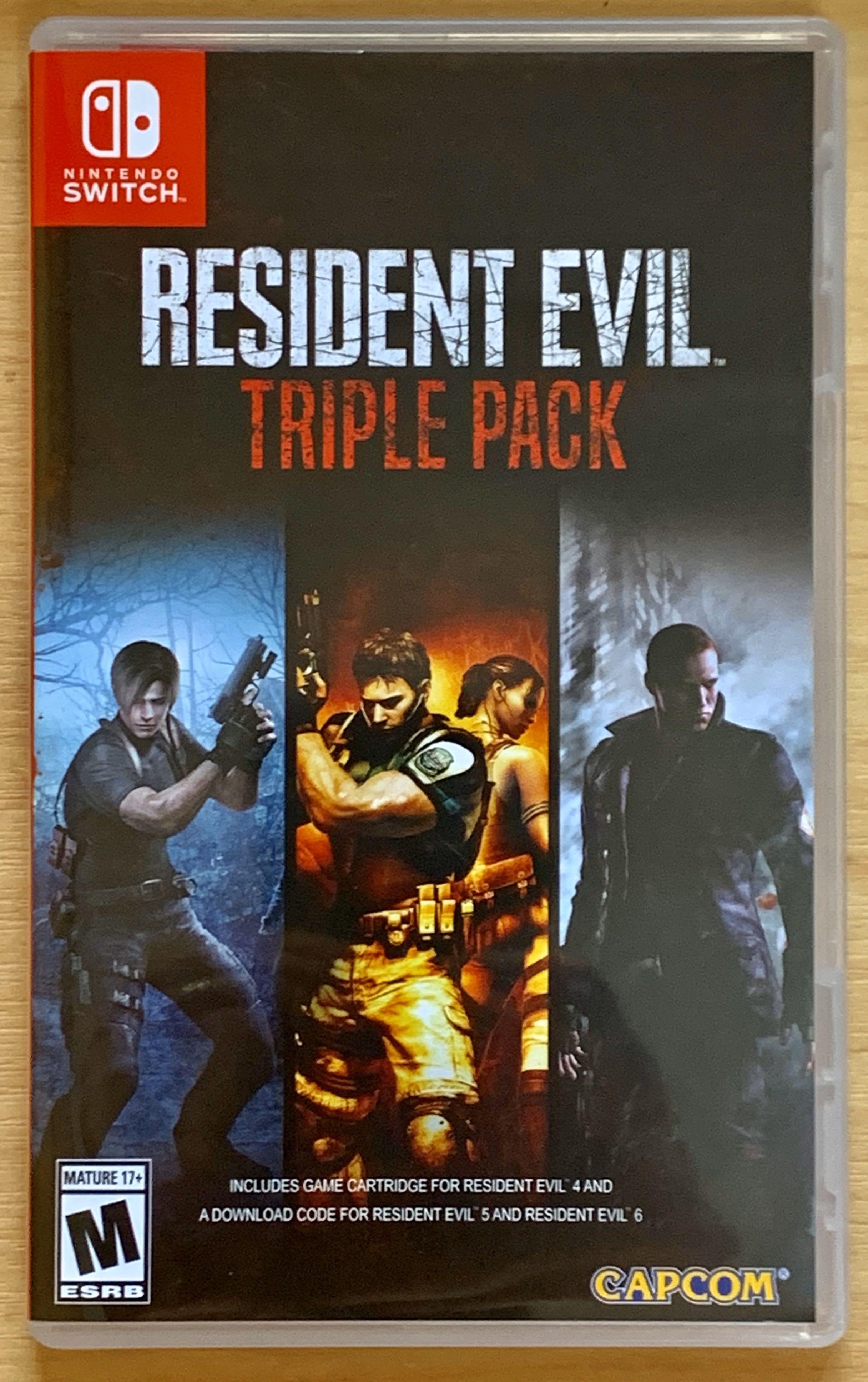 Resident evil outlet triple pack switch