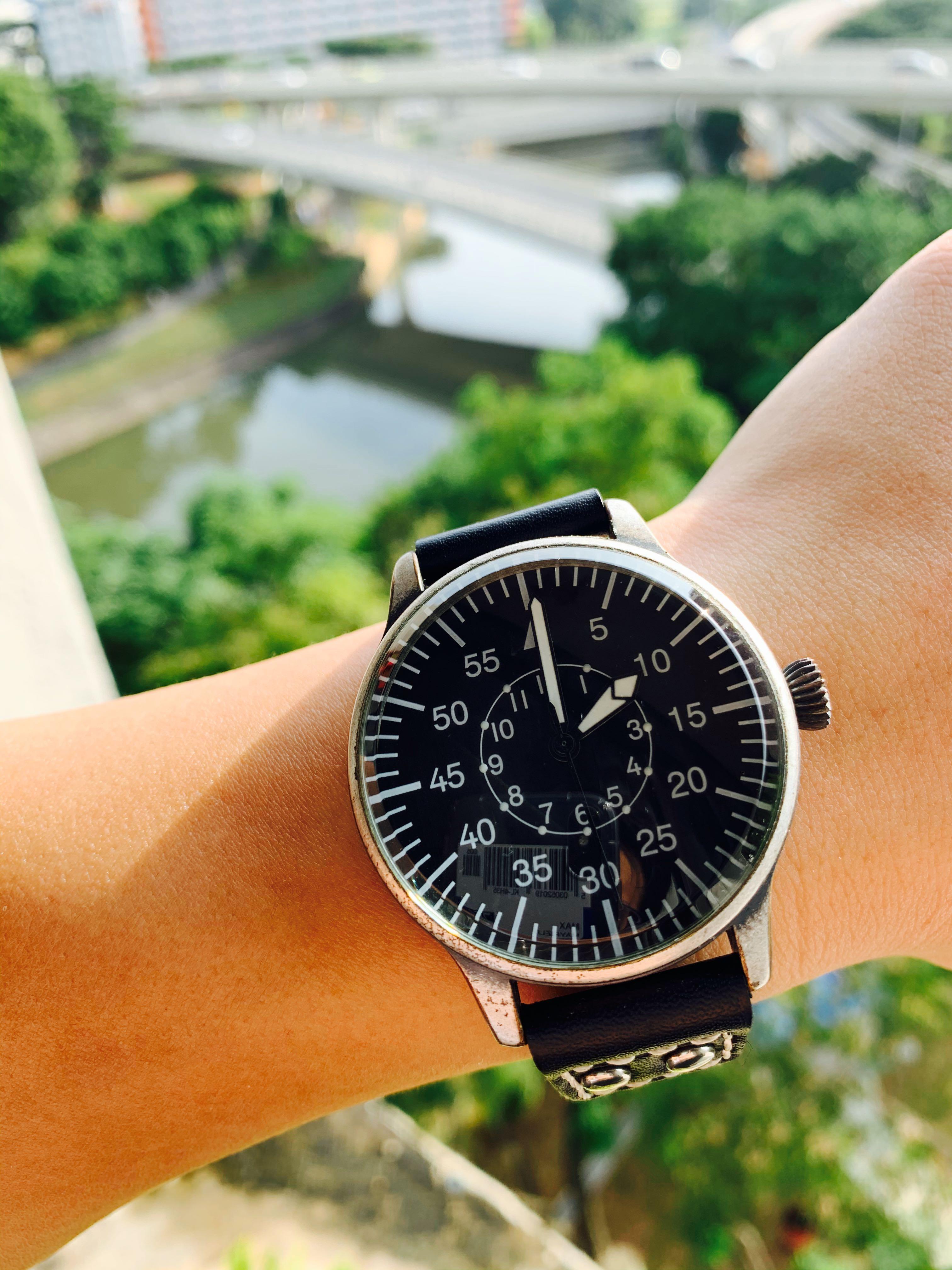 Retro best sale pilot watch