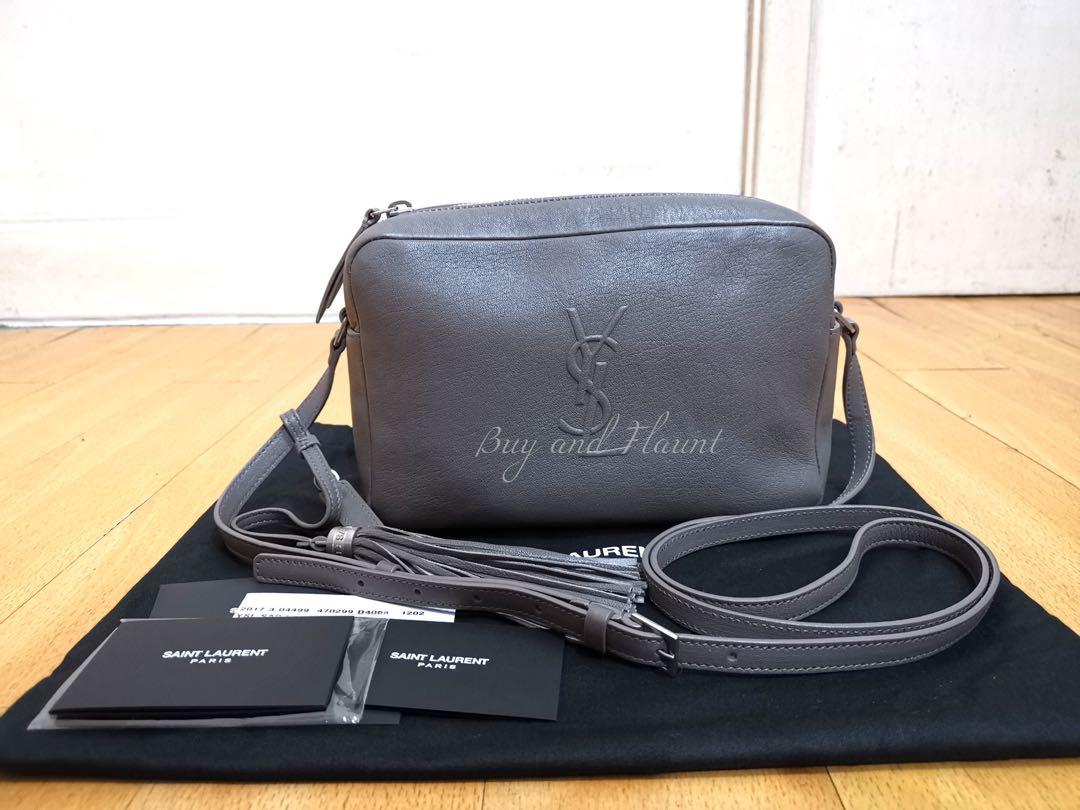 Saint laurent lou camera bag in smooth leather best sale