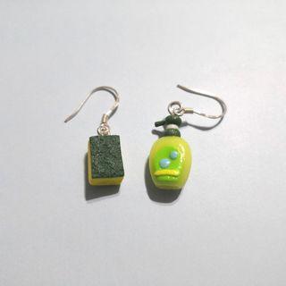Hand made washing set earrings (s925)