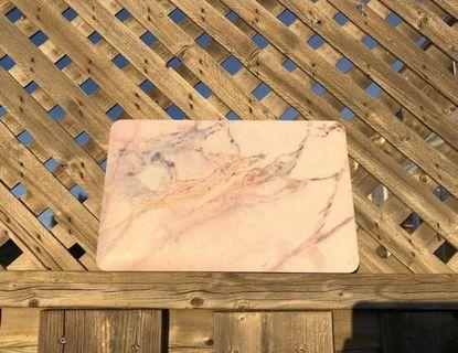 11 inch macbook cases with keyboard cover and screen protector (pink marble and baby blue)
