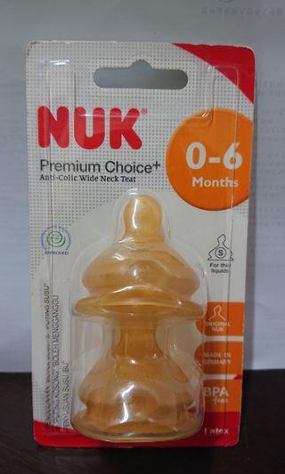 NUK Anti Colic Wide Neck Teat 0-6 months