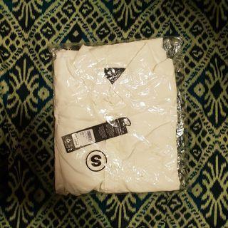 White cotton long sleeve shirt