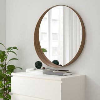 Ikea Round Wood Mirror Stockholm Furniture Home Living Home Decor Mirrors On Carousell