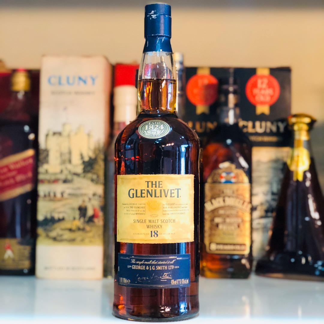 1L Glenlivet 18 Single Malt Whisky Discontinued 43 ABV 1000ml, Food
