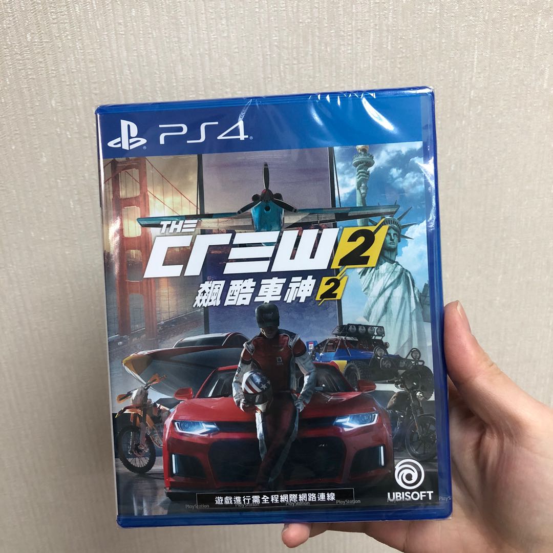 全新現貨 飆酷車神2 The Crew 2 中文版ps4遊戲片 電玩 電玩遊戲在旋轉拍賣