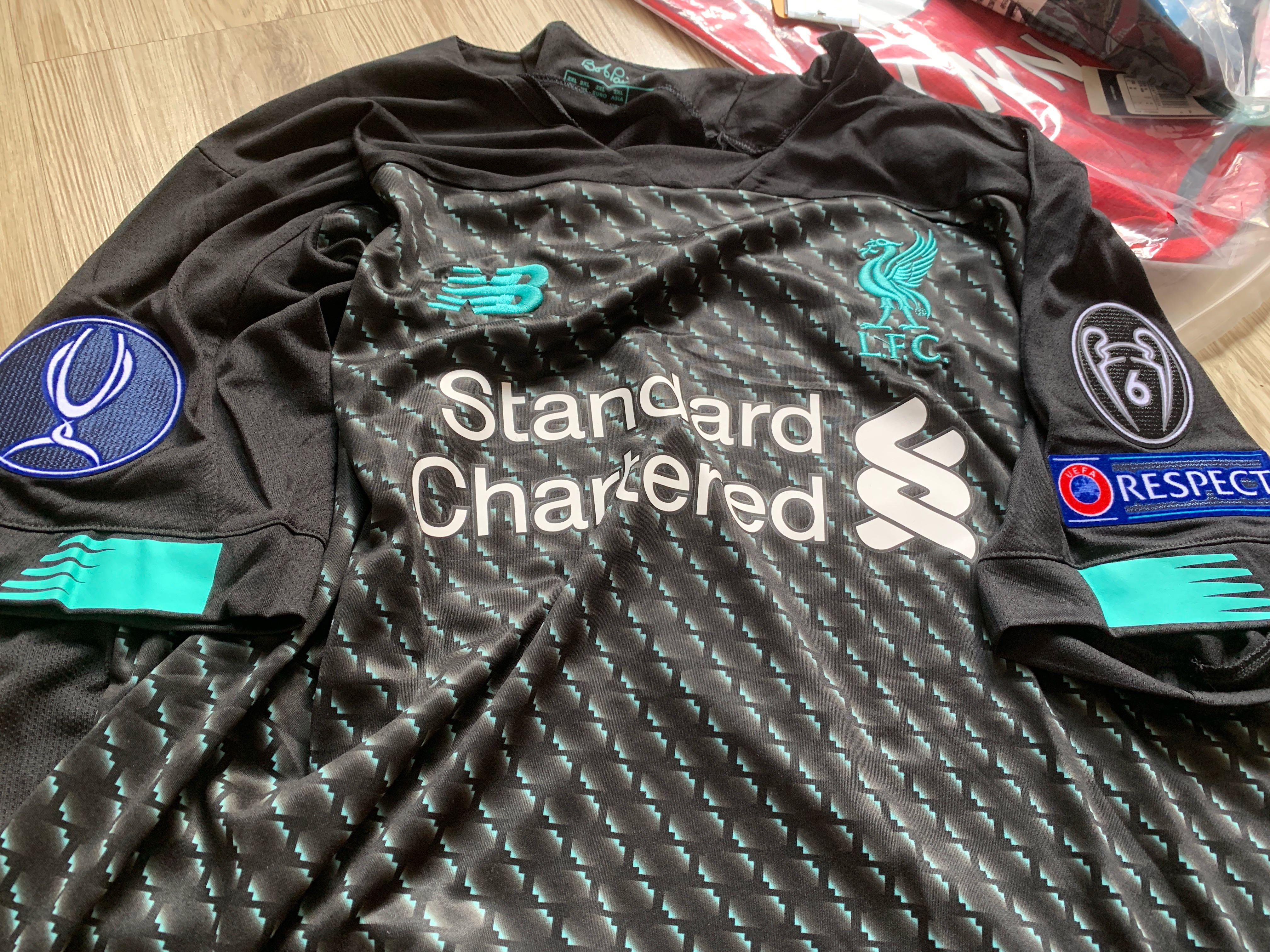 19 20 Liverpool 3rd Kit Liverpool Jersey All Blacks Jersey Rugby Liverpool Jersey 19 20 Sports Sports Apparel On Carousell