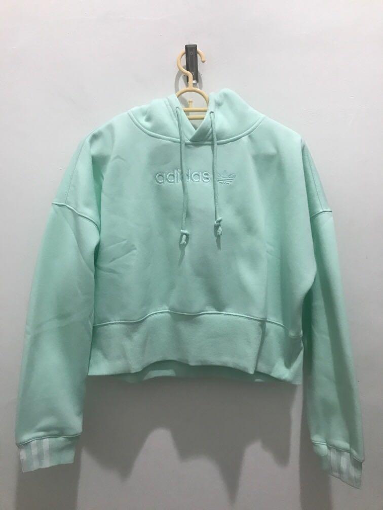 hoodie crop top adidas