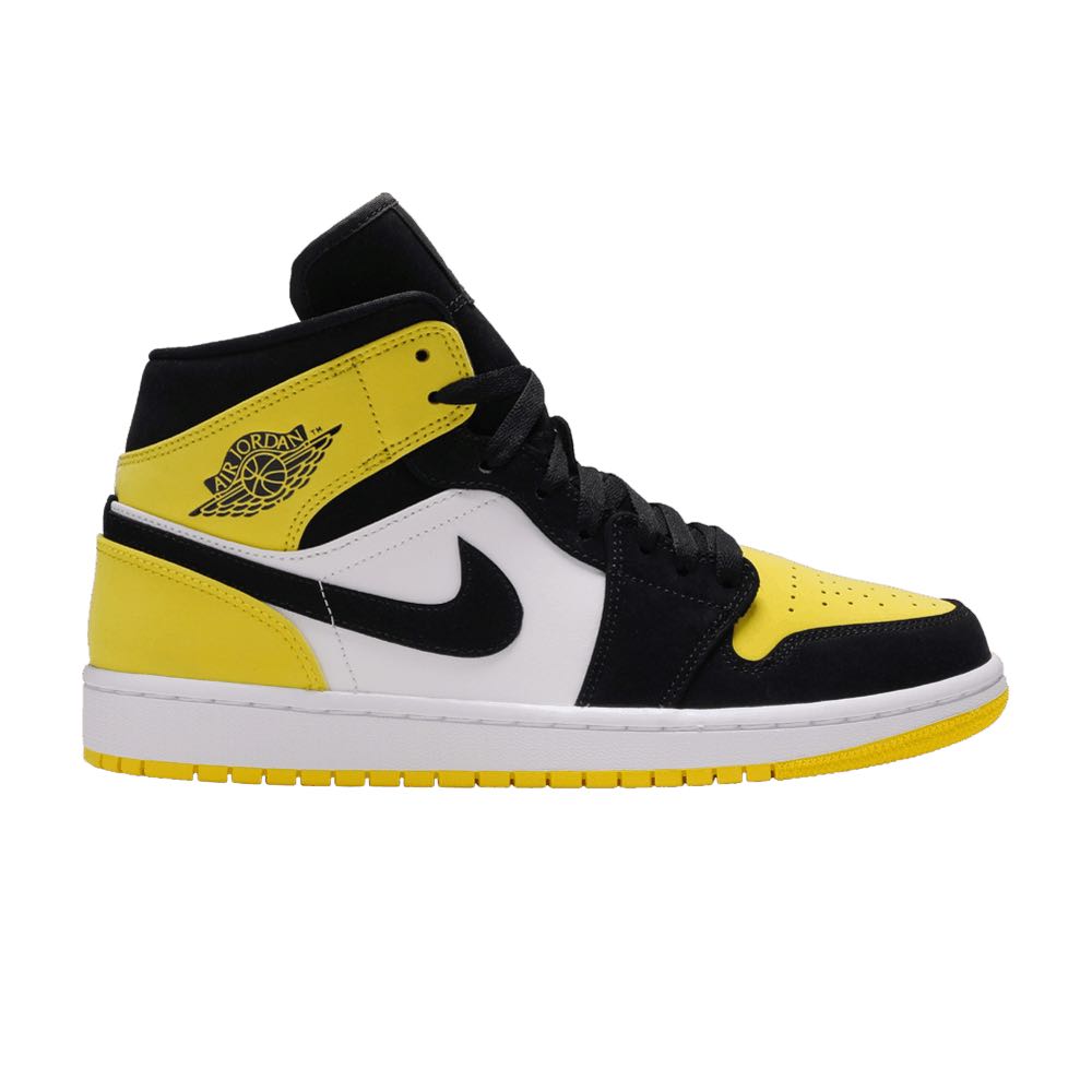 Air Jordan 1 Mid Yellow Toe, Men's 