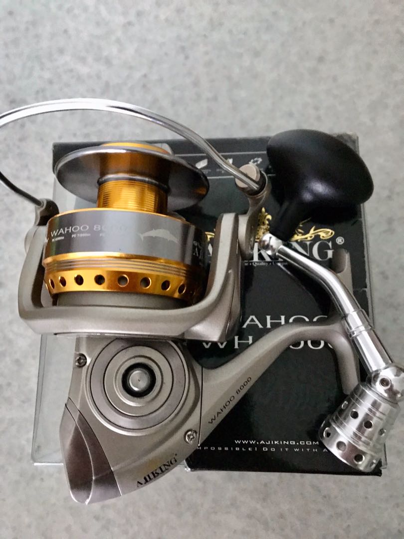 Reel ajiking wahoo 8000 clearance