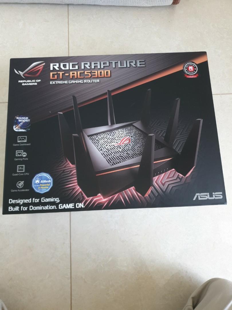 Asus ROG Rapture GT-AC5300, Computers & Tech, Parts & Accessories, Computer Parts on Carousell