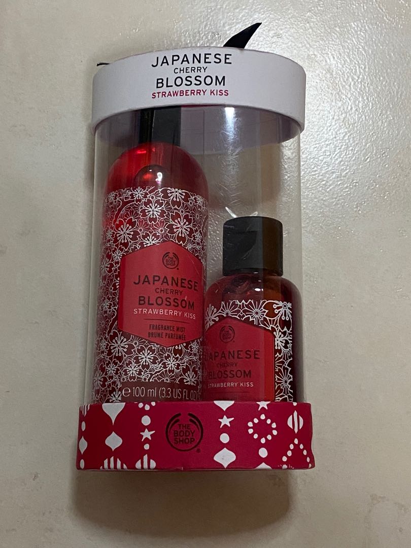 Body Shop Japanese Cherry Blossom Strawberry Kiss Health Beauty Bath Body On Carousell