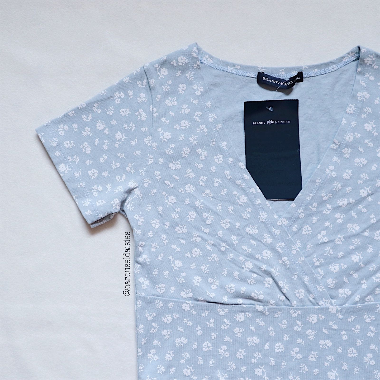 Brandy Melville Amara Top Light Blue Floral Women S Fashion Tops Other Tops On Carousell Brandy Melville Amara Top Light Blue Floral Women S Fashion Tops Other Tops On Carousell