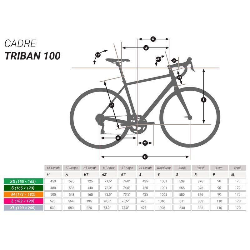 Btwin triban 100 size guide cheap