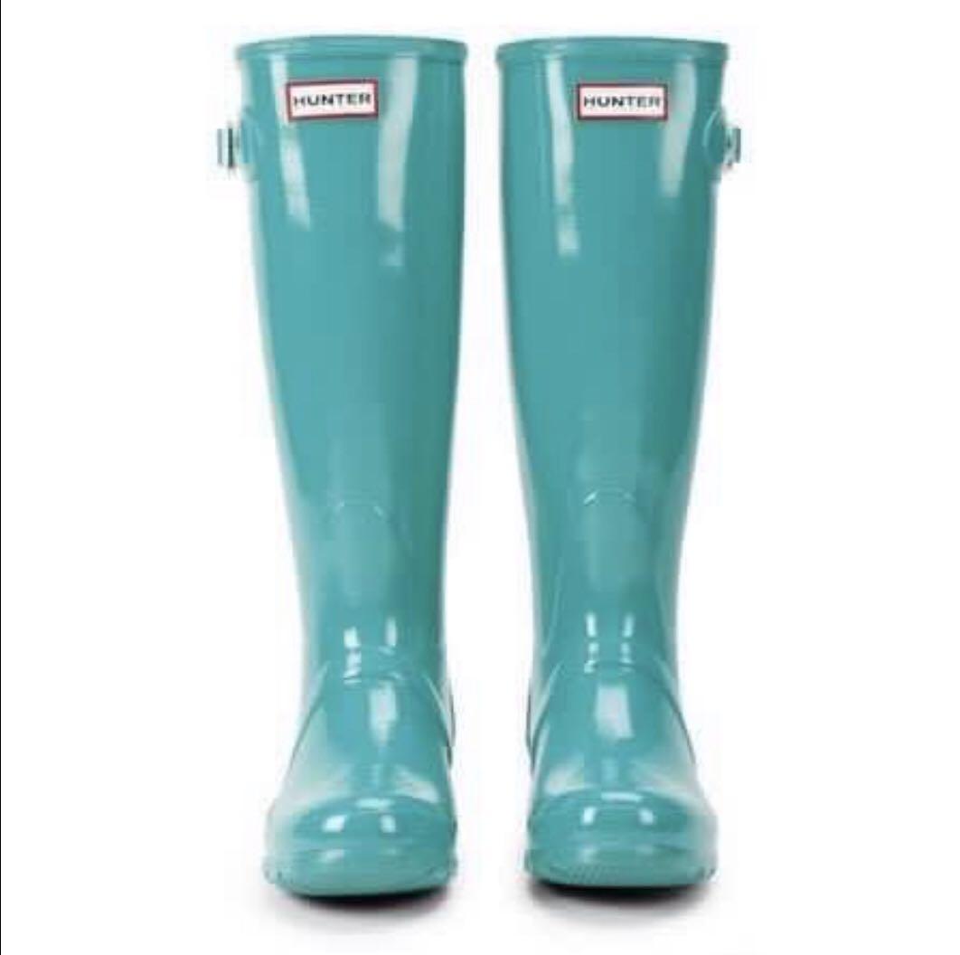 hunter turquoise boots