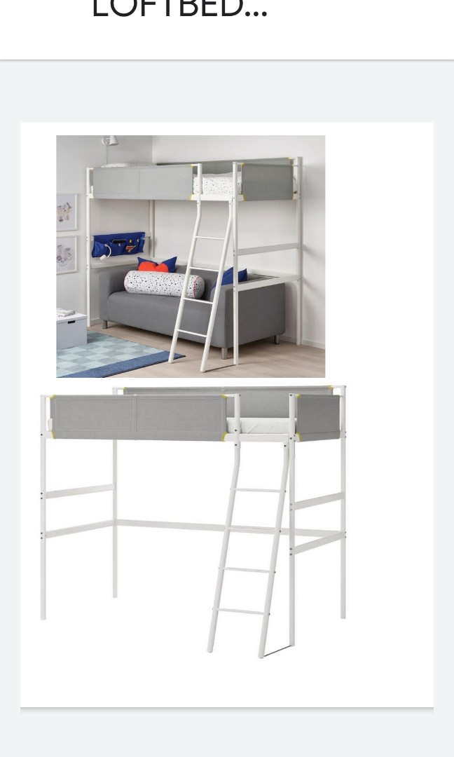 Ikea Vitval Loft Bed, Furniture & Home Living, Furniture, Bed Frames