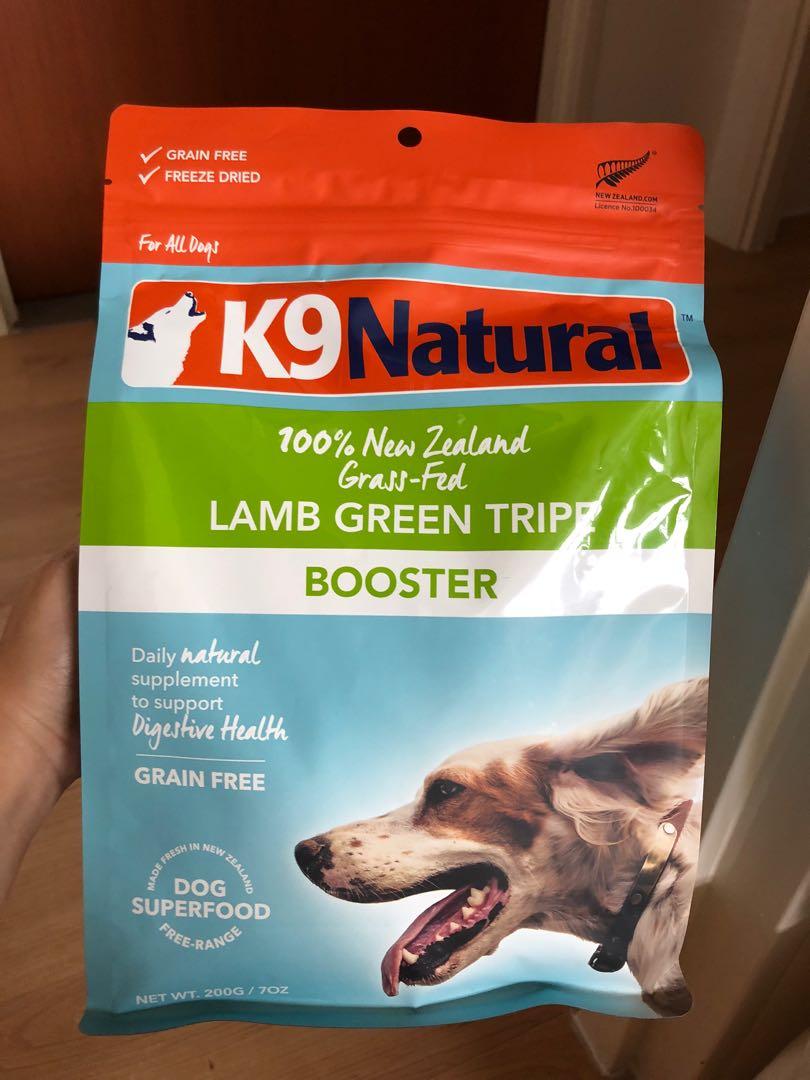k9 natural lamb green tripe booster